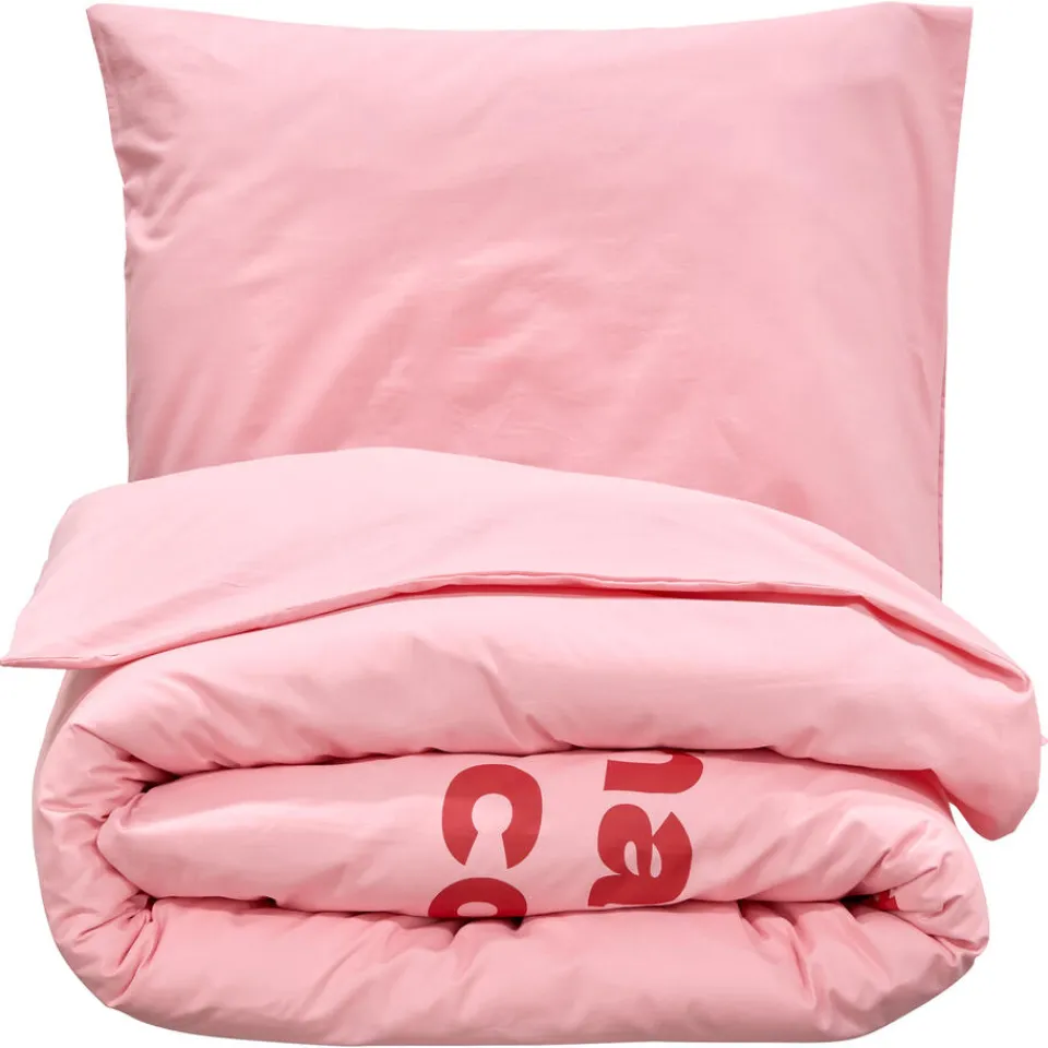 Kwantum Dekbedovertrek Naughty Corner Roze 240x240 Cm | Dekbedovertrekken | Beddengoed