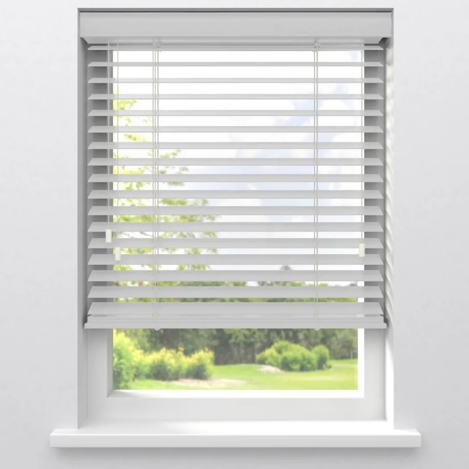 Kwantum Fenstr Houten Jaloezie Hein Off-White 50mm | Houten Jaloezieën | Jaloezieën