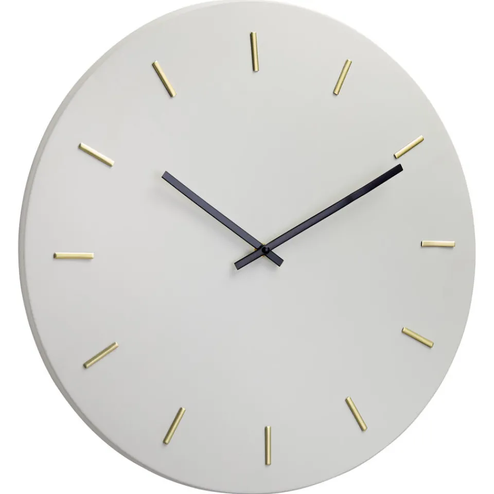 Kwantum Klok Metaal Grijs - Ø30 Cm | Klokken | Wanddecoratie