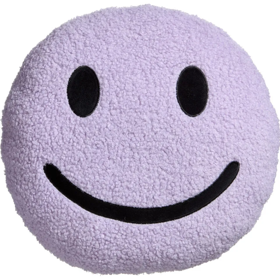 Kwantum Kussen Smiley Lila Ø35 Cm ø 35 Cm | Sierkussens