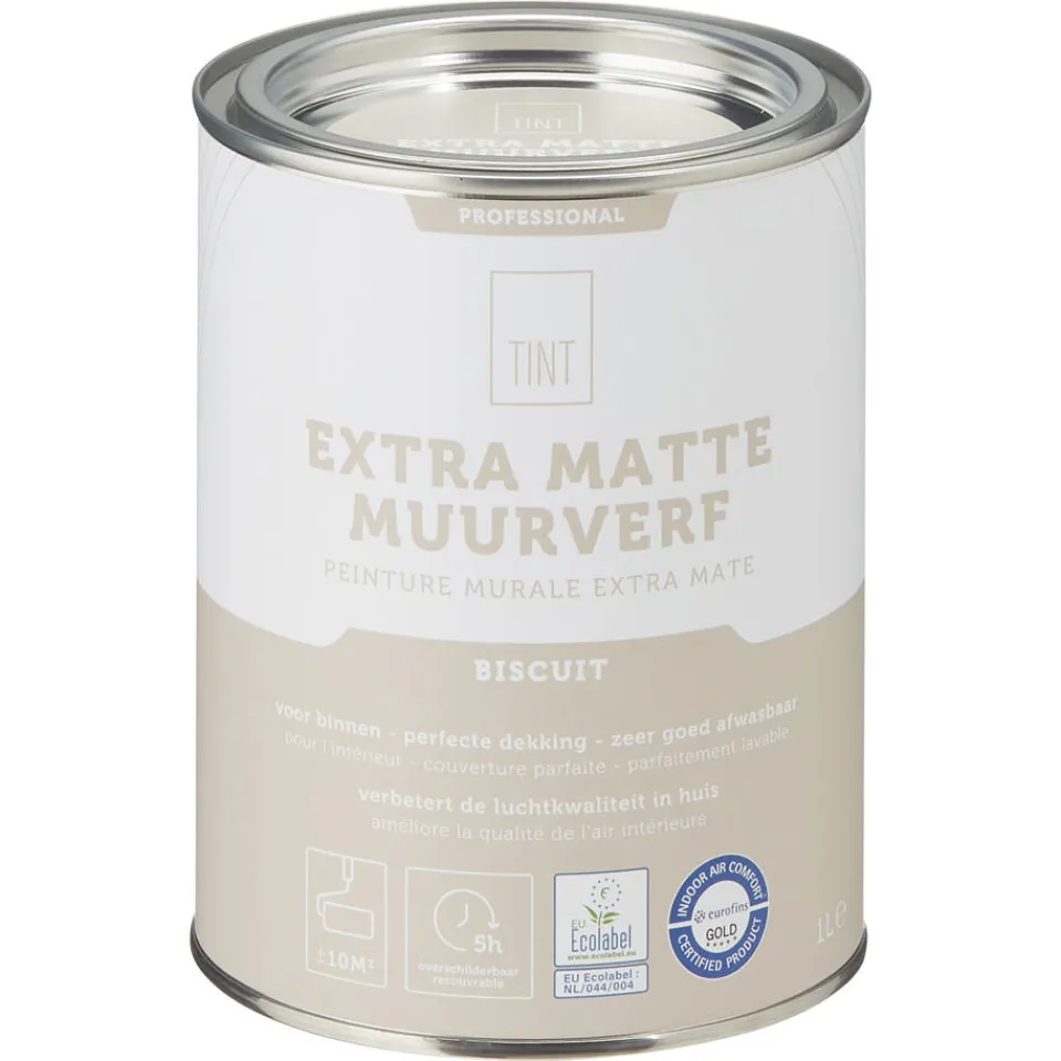 Kwantum Muurverf Professional Biscuit 1 L | Muurverf