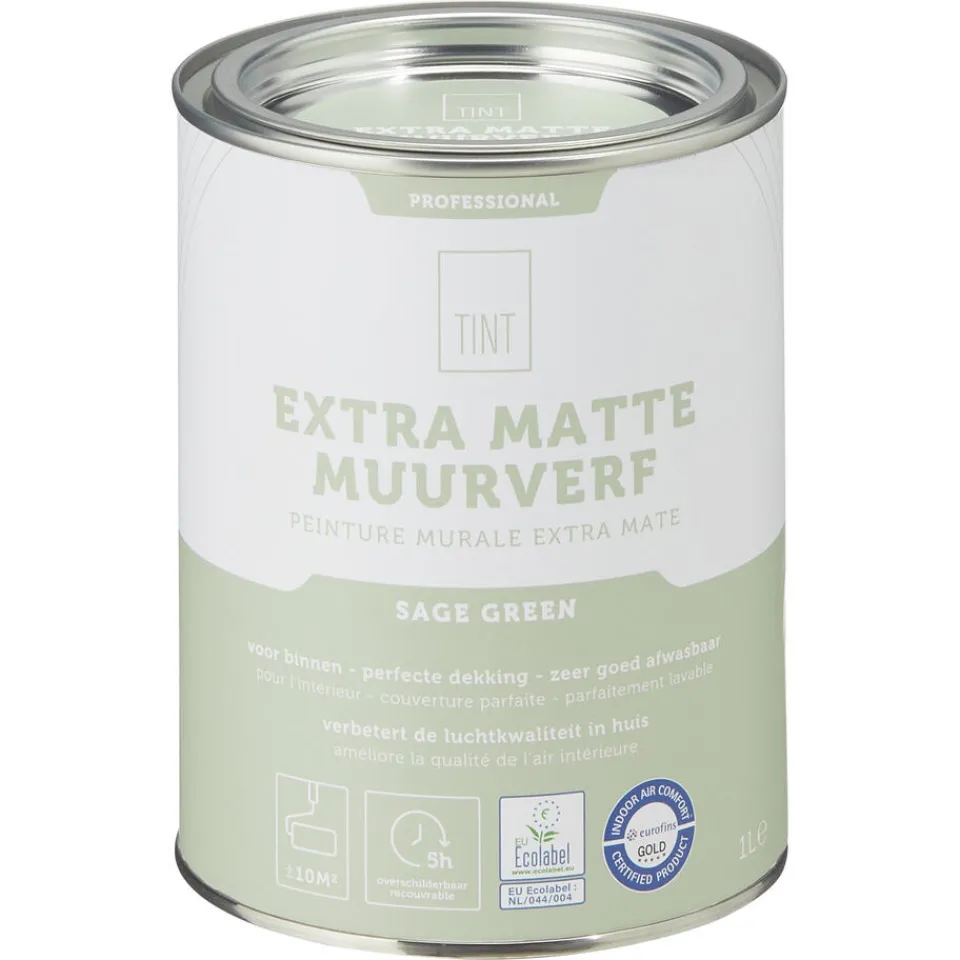 Kwantum Muurverf Professional Sage Green 1 L | Muurverf