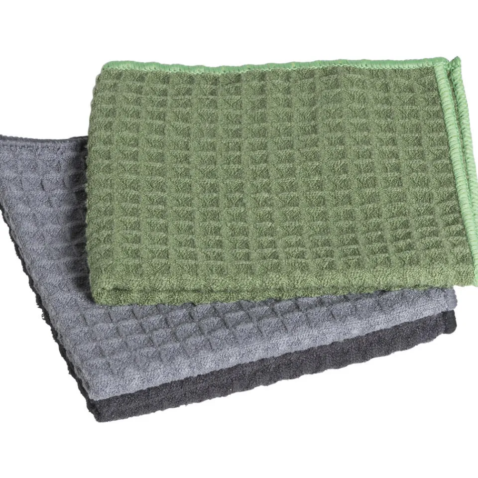 Kwantum Schoonmaakdoek Leger/Groen - 3 Stuks | Schoonmaken
